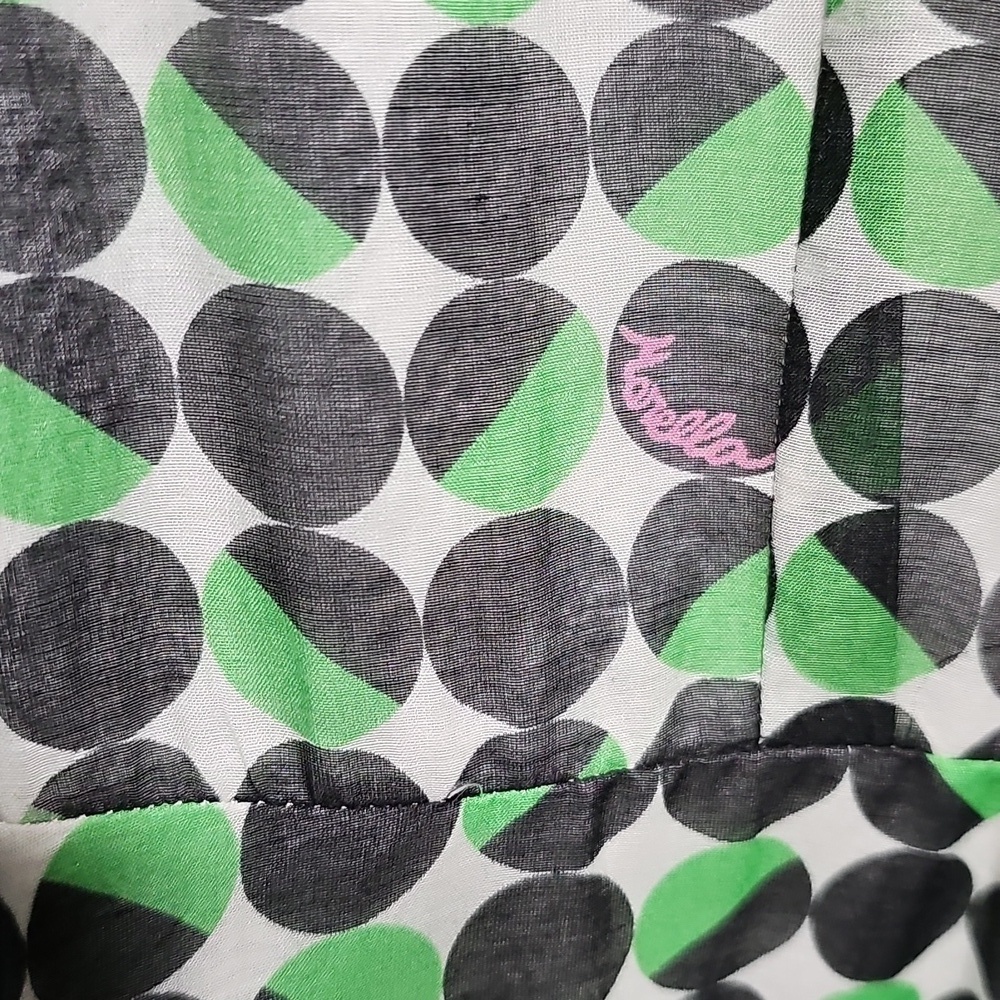 Marella Green Polka Dot Long Sleeve Lined Dress Size 2 - Picture 7 of 12